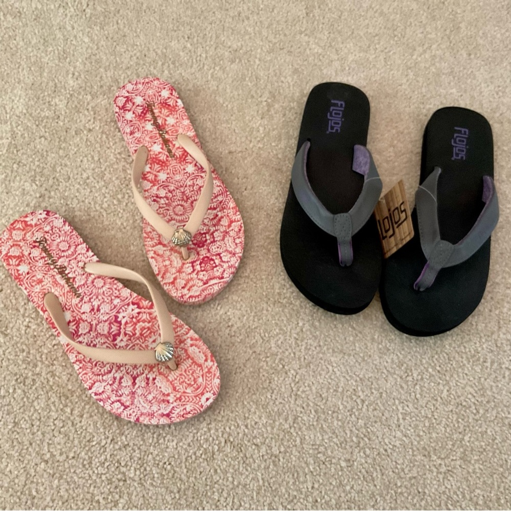 Flip Flop Bundle: Tommy Bahama and Flojos (NWT) , Size 6/7